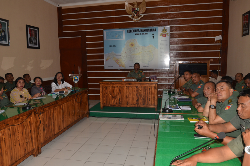 Rapat perencanaan HUT Korem 073/Mkt ke - 56